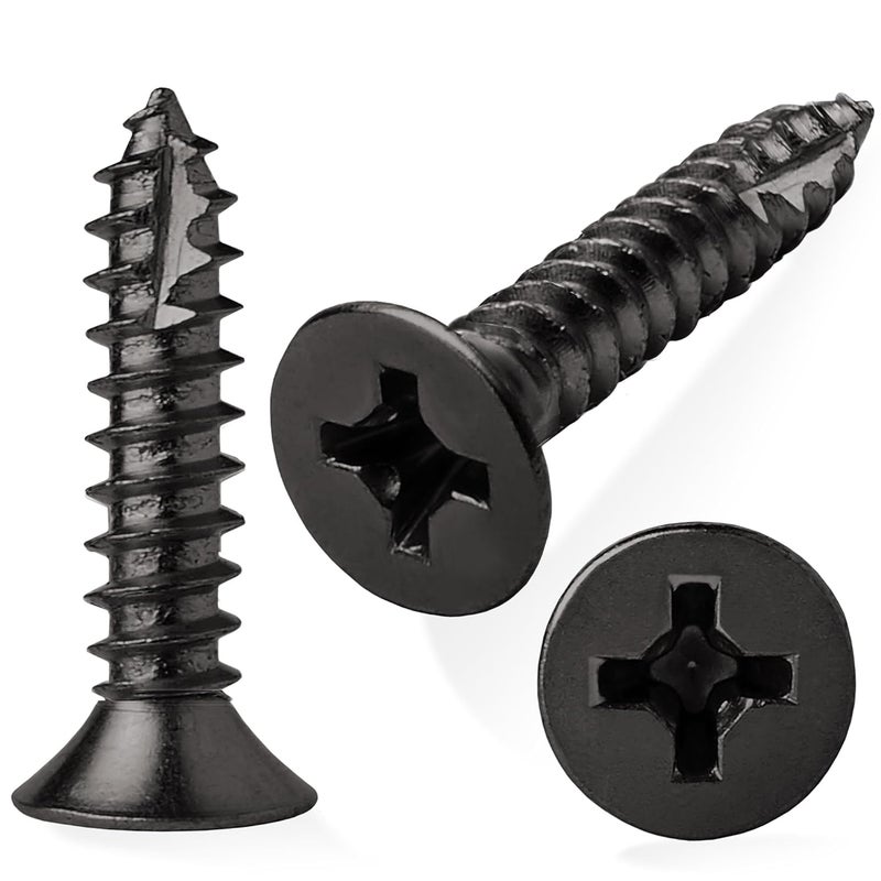 CAULDHAM Store Oil Rubbed Bronze Wood Screws #9 x 1 Inch for Door Hinges - 25 Pack - Image 5